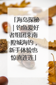 海岛探秘｜钓鱼爱好者组团来南隍城海钓，新手体验也惊喜连连