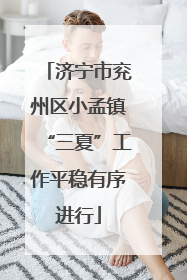 济宁市兖州区小孟镇“三夏”工作平稳有序进行