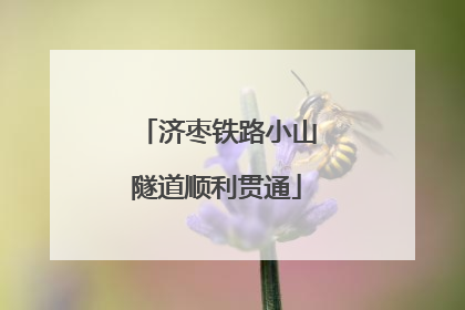 济枣铁路小山隧道顺利贯通