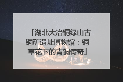 湖北大冶铜绿山古铜矿遗址博物馆：铜草花下的青铜传奇