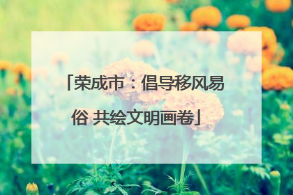 荣成市：倡导移风易俗 共绘文明画卷