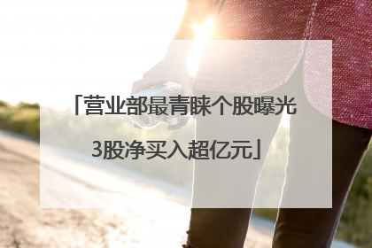 营业部最青睐个股曝光 3股净买入超亿元