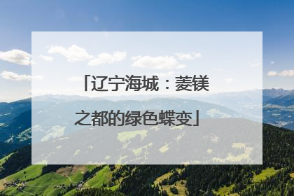 辽宁海城：菱镁之都的绿色蝶变