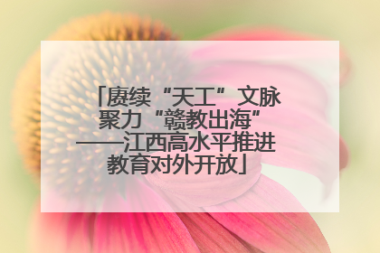 赓续“天工”文脉 聚力“赣教出海”——江西高水平推进教育对外开放
