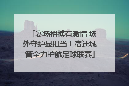 赛场拼搏有激情 场外守护显担当！宿迁城管全力护航足球联赛