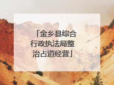 金乡县综合行政执法局整治占道经营