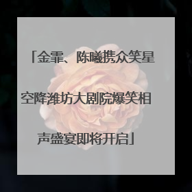 金霏、陈曦携众笑星空降潍坊大剧院爆笑相声盛宴即将开启
