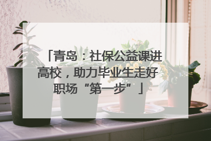 青岛：社保公益课进高校，助力毕业生走好职场“第一步”