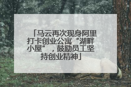 马云再次现身阿里打卡创业公寓“湖畔小屋”，鼓励员工坚持创业精神