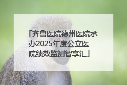 齐鲁医院德州医院承办2025年度公立医院绩效监测智享汇