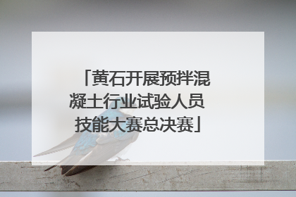 黄石开展预拌混凝土行业试验人员技能大赛总决赛