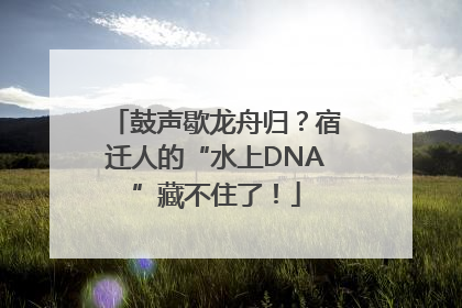 鼓声歇龙舟归？宿迁人的“水上DNA”藏不住了！