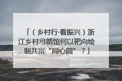 （乡村行·看振兴）浙江乡村弓箭馆何以靶向绘制共富“同心圆”？