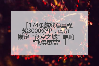 174条航线总里程超3000公里，南京锚定“低空之城”唱响“飞得更高”