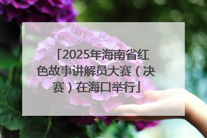 2025年海南省红色故事讲解员大赛（决赛）在海口举行