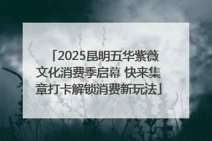 2025昆明五华紫薇文化消费季启幕 快来集章打卡解锁消费新玩法