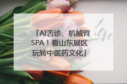 AI舌诊、机械臂SPA！看山东展区玩转中医药文化